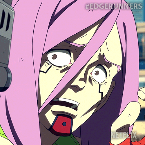 Scared Netflix GIF by Cyberpunk: Edgerunners