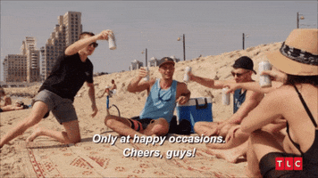 Friends Beach GIF by TLC