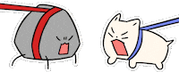 Dog Fighting Sticker