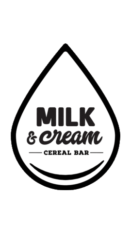 milkandcream milk drop Sticker by Milk And Cream Cereal Bar