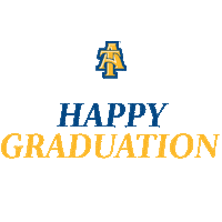 University Graduation Sticker by N.C. A&T