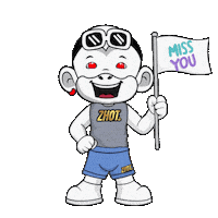 Miss You Mouth Sticker by Zhot