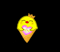 cute_piyo_tokko はーと 夏 ひよこ うれしい GIF