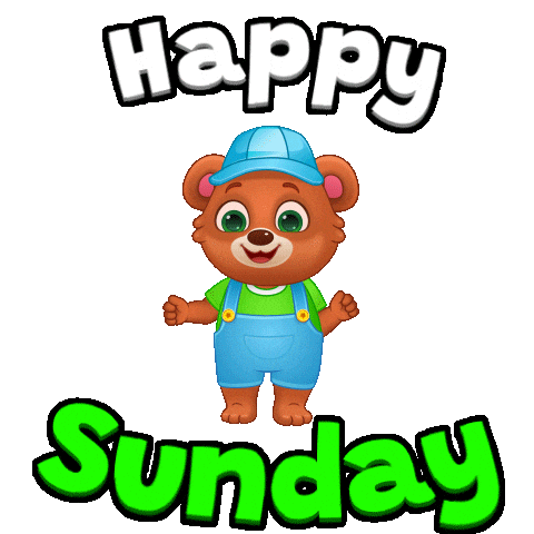 Chilling Happy Sunday Sticker by Lucas and Friends by RV AppStudios
