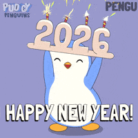 New Year Penguin GIF by Pudgy Penguins