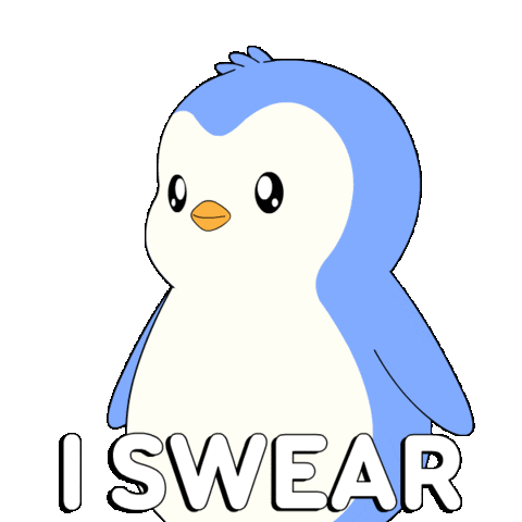 I Promise Trust Me Sticker by Pudgy Penguins