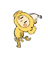 Monkey Banana Sticker