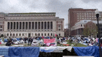 Protesters Camp on Columbia University Campus for Fifth Day in a Row