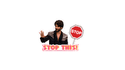 Sarcastic Hold On Sticker by Amazon miniTV