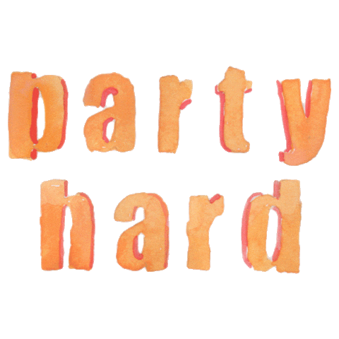 Party Hard Sticker by leeamerica