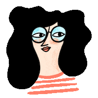 Hair Lady Sticker