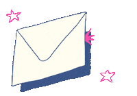 ashnicdel delivery letter mail envelope Sticker
