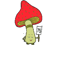 psicocandis druid psicodelico psico trufa Sticker