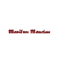 Marilyn Manson Sticker by Blvvsh Studio