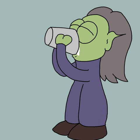 Milk Drinking GIF
