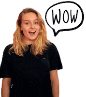 Laugh Wow Sticker by Hangar 646