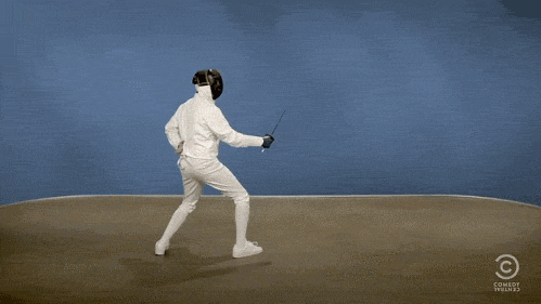 swords fencing GIF by Cheezburger
