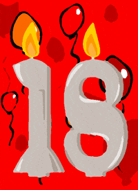 Birthday Flickering GIF