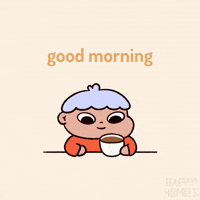 Good Morning Coffee GIF by Happy Homies