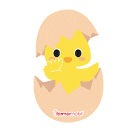 Chicken Egg Sticker by farmermobil