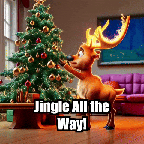 elkijahspark christmas holiday decorations jingle all the way GIF