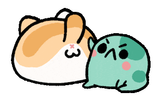 Cat Slap Sticker by angy frog