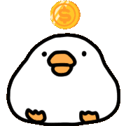 Weishasha happy money gold duck Sticker