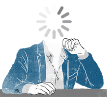 Confused Brain Dead Sticker by Geo Law