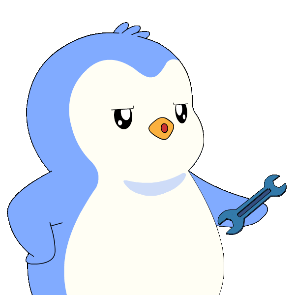 Penguin Think Sticker by Pudgy Penguins