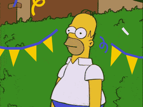 datagifs giphyupload party simpsons homer GIF