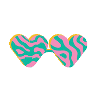 Heart Sunglasses Sticker by Bustle