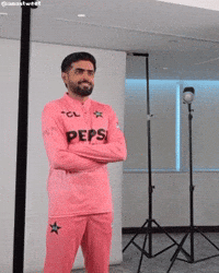 Babar Azam Pink GIF
