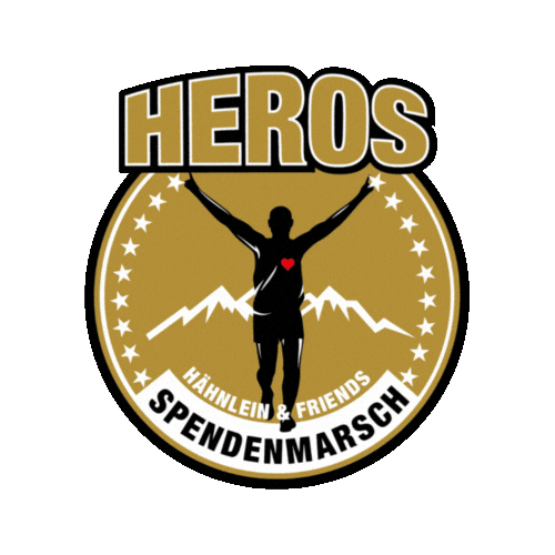 Heros_Spendenmarsch hero her spenden heros Sticker