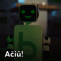 bite_lietuva thanks wink robot thankyou GIF