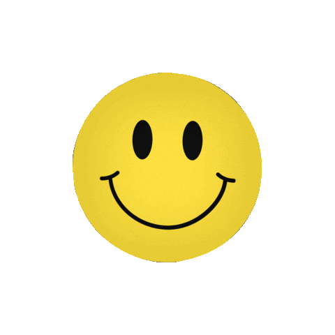 Happy Smiley Face Sticker by Tim Poulton