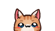 Happy Red Cat Sticker