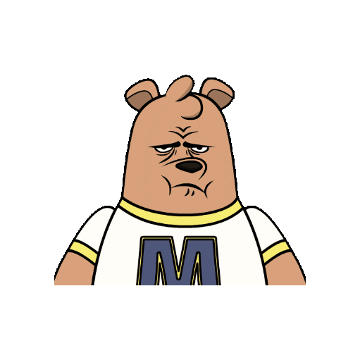 Grumpy Sticker by Meme World of Max Bear