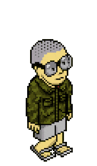 Waving Habbo Hotel Sticker