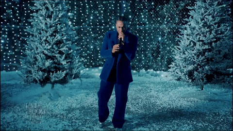 Leslie Odom Jr Christmas GIF by The Late Show With Stephen Colbert