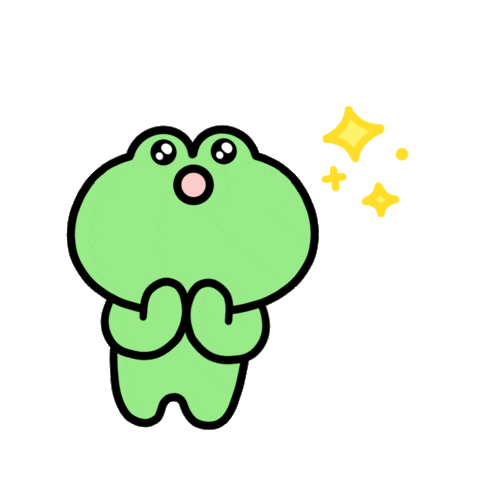 BBANGSIL giphyupload wow clap frog Sticker