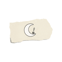 PlanetShack moon witch magick crescent moon Sticker