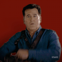 scared season 3 GIF by Ash vs Evil Dead