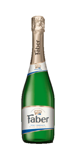 Faber_Sekt giphyupload drink anstossen sekt Sticker