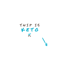 Arrow Point Sticker by Keto-Mojo