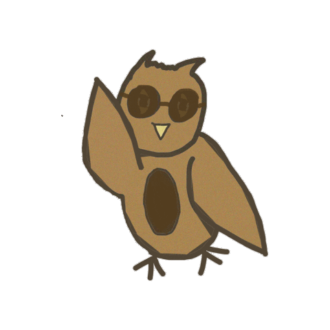 chiefandmischief giphygifmaker owl Sticker