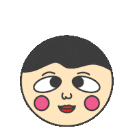 Happy Cartoon Sticker