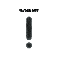 Warning Social Media Sticker by MICA Graphic Design Motion