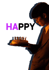 Happy Birthday Cake Sticker