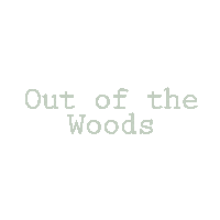 Lyrics Out Of The Woods Sticker by Taylor Swift