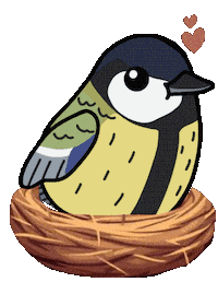 Bird Nest Sticker by mahoniemoni